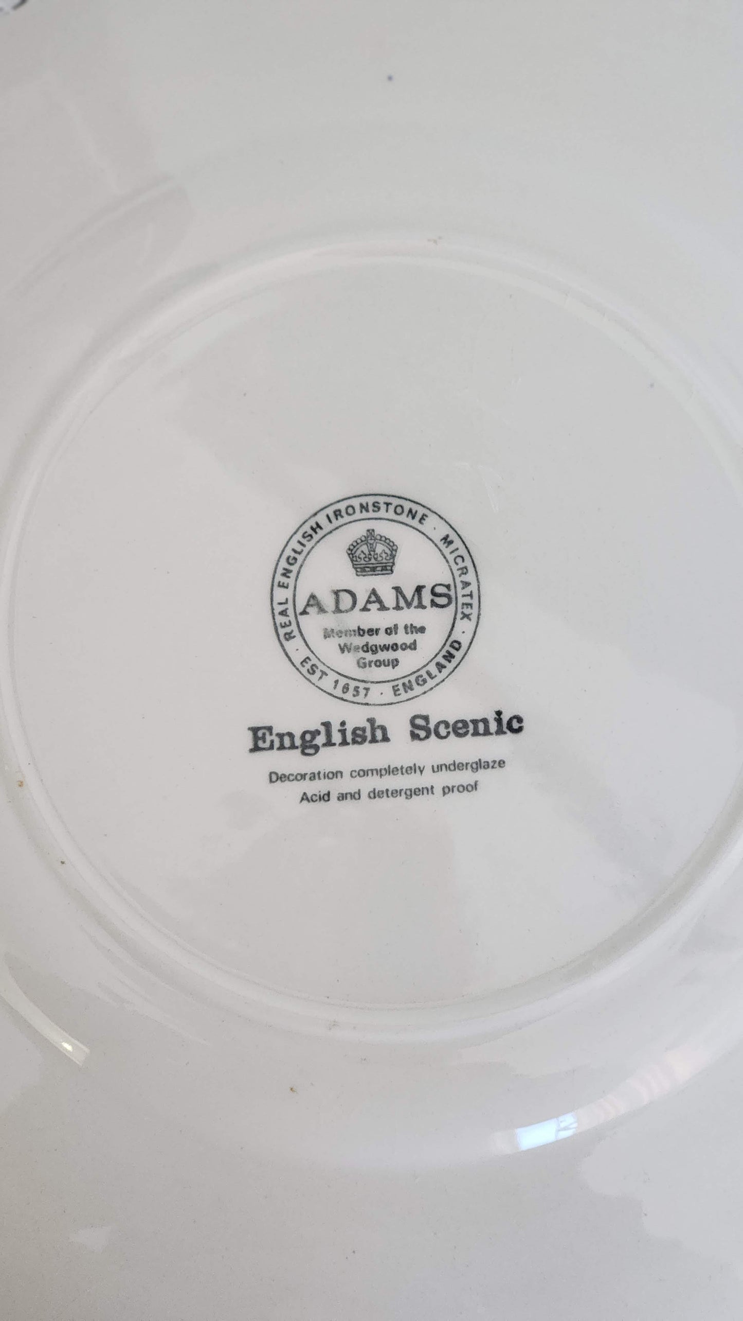 English Ironstone Plate Adams Wedgwood Group - English Scene