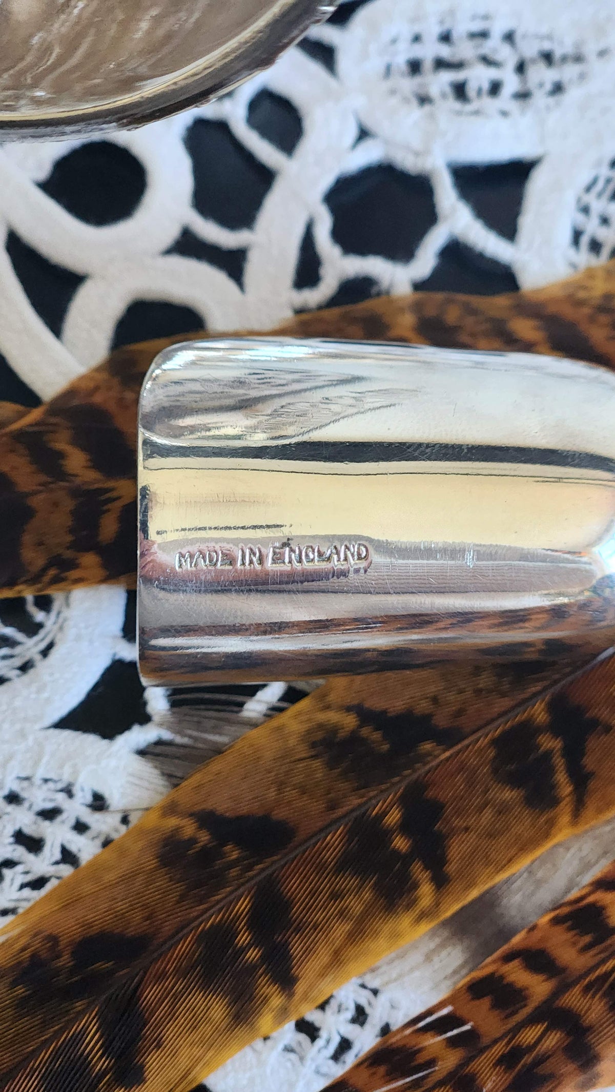 Vintage English Hand Chased Silverplate Sugar Scuttle with Matching Scoop, EPOC, Made in England