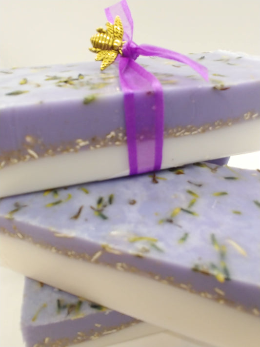 Oatmeal & Honey, Lavender Goats Milk Soap - 6 oz