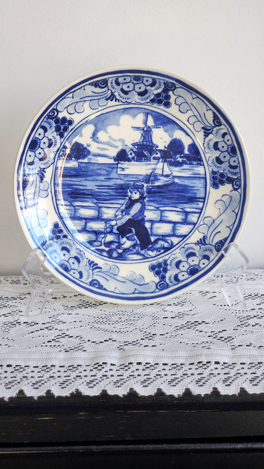 Hans Brinker Delft Plate - The Hero of Haarlem #1857/17,500