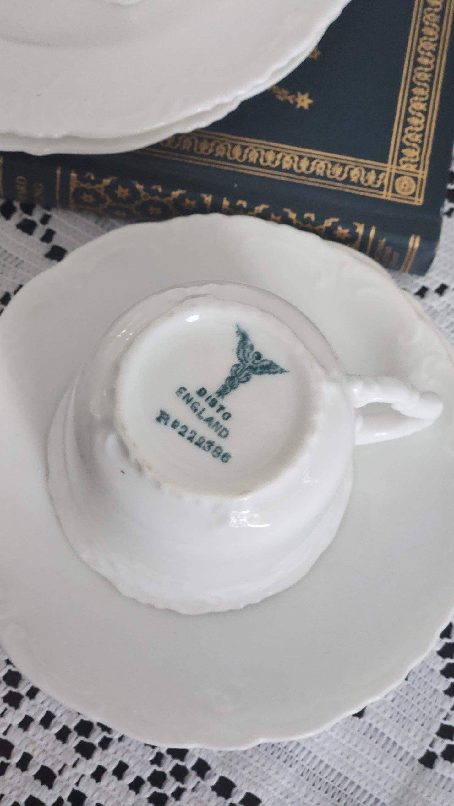 Bisto England Demitasse Tea Set - Late Victorian Bone China
