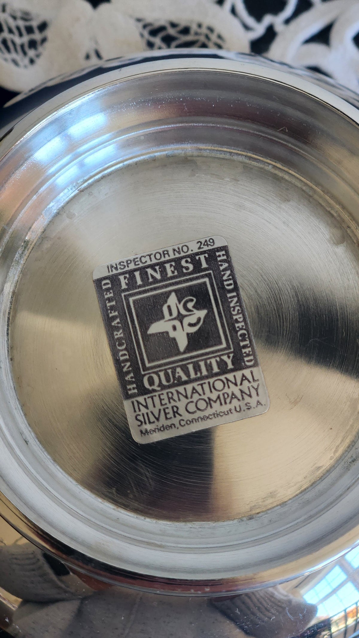 Vintage International Silver Co. Silverplate Paul Revere Style Bowl, 5”, Original Label