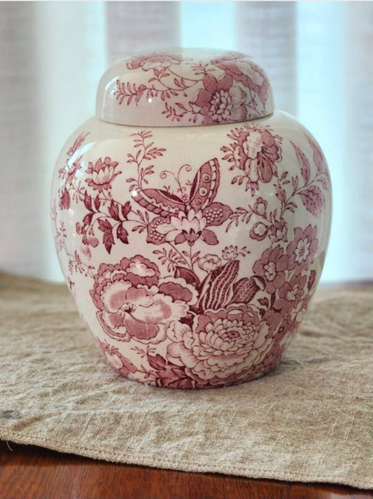 Red Willow Ginger Jar - England